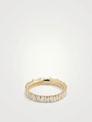 Fireworks 18K Gold Eternity Ring With Diamonds