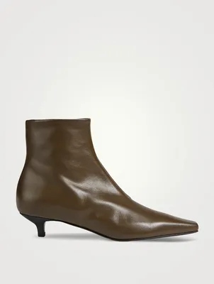 The Slim Leather Ankle Boots