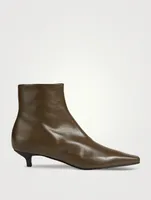 The Slim Leather Ankle Boots