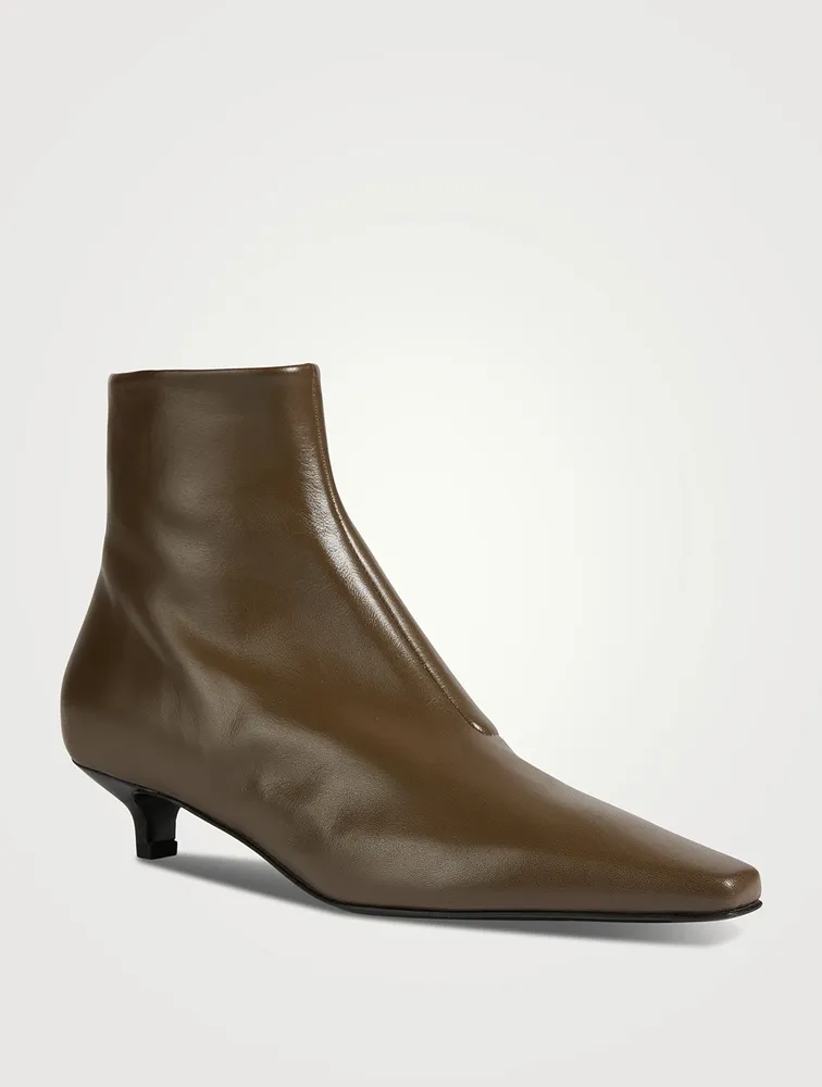 The Slim Leather Ankle Boots