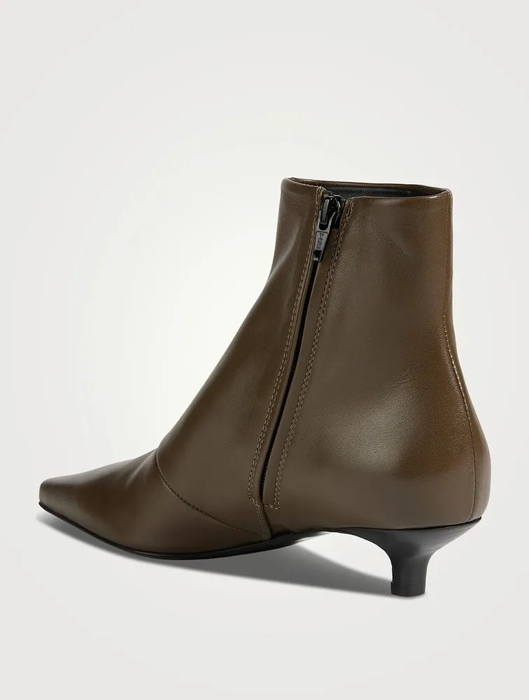 The Slim Leather Ankle Boots