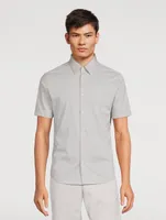 Irving Structure Knit Short-Sleeve Shirt