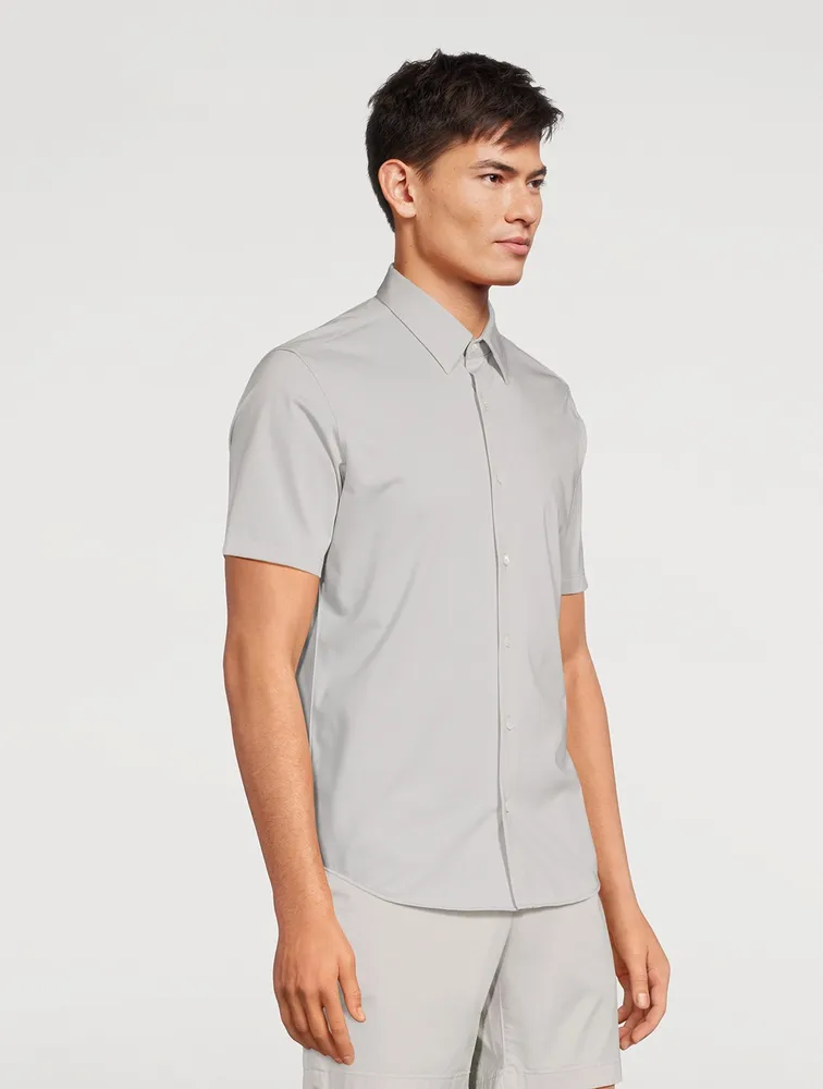Irving Structure Knit Short-Sleeve Shirt
