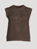 Crochet Cotton Sweater Vest