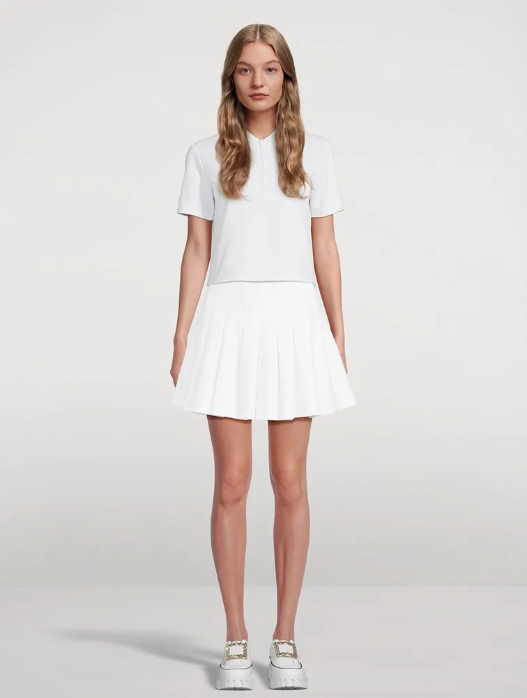 Cotton Piqué Tennis Skirt