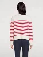 Stripe Jacquard Wool And Cashmere Sweater