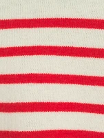 Stripe Jacquard Wool And Cashmere Sweater