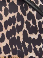 Mini Knot Shoulder Bag In Leopard Print