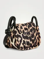 Mini Knot Crossbody Bag In Leopard Print