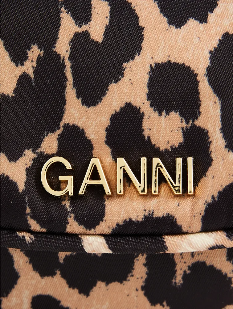 Mini Knot Crossbody Bag In Leopard Print