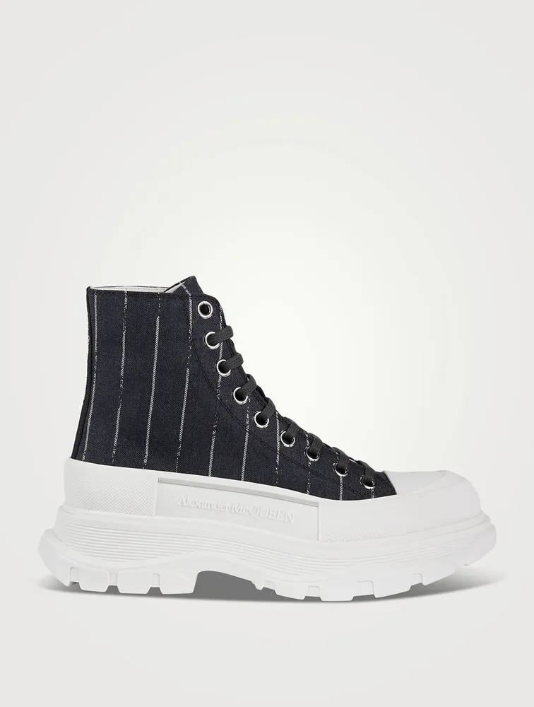 Tread Slick Canvas Boots Broken Stripe Print