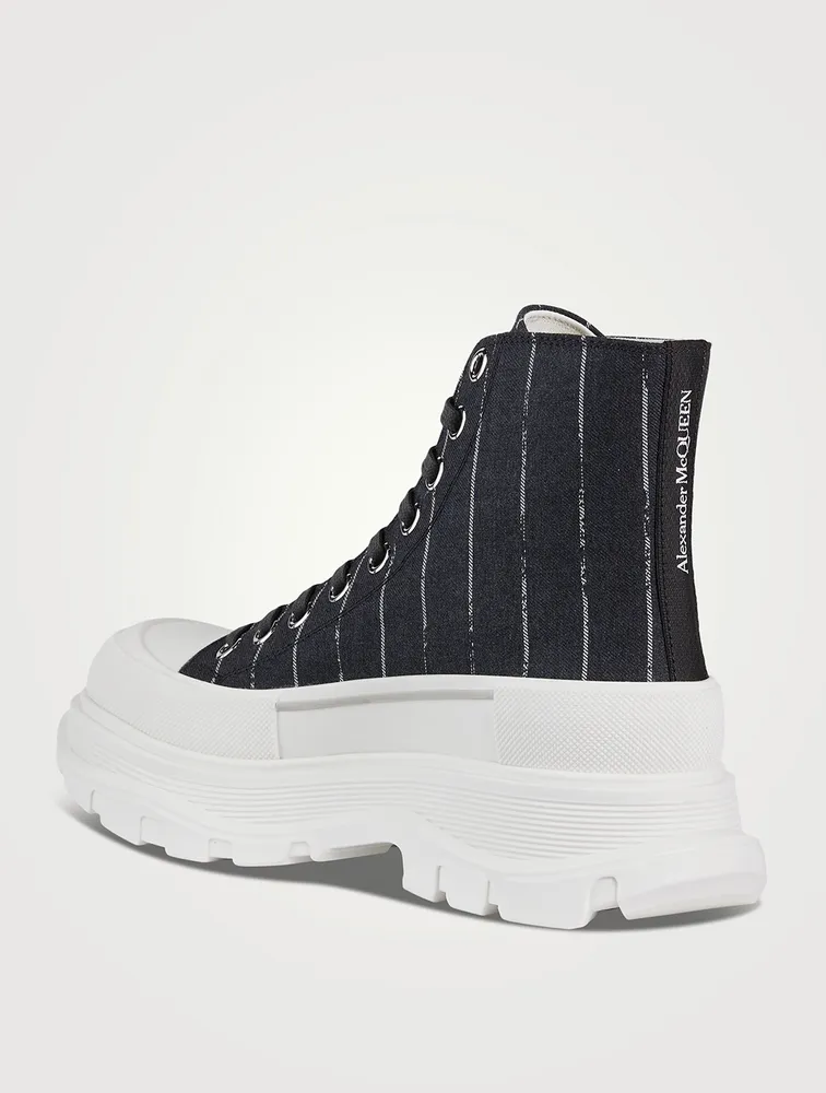 Tread Slick Canvas Boots Broken Stripe Print