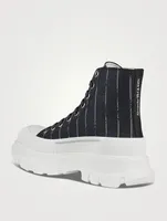 Tread Slick Canvas Boots Broken Stripe Print