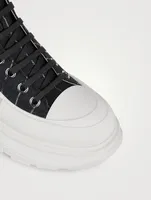 Tread Slick Canvas Boots Broken Stripe Print