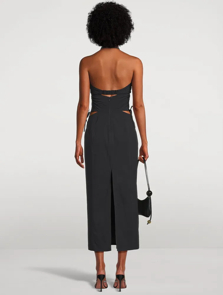 Ruban Cut-Out Midi Dress