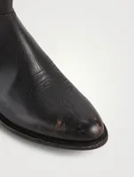 Austin Leather Boots With Zip