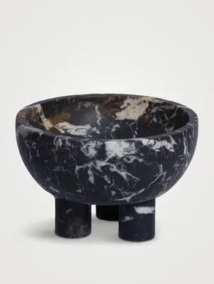 Lucas Footed Marble Bowl