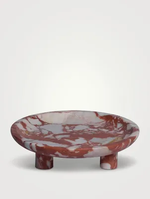 Lucas Footed Marble Dish