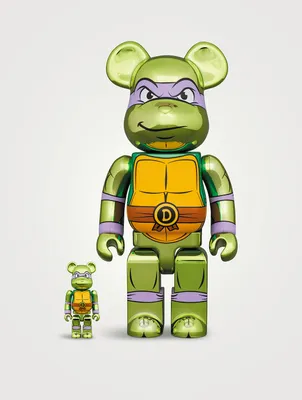 Donatello Chrome 100% & 400% Be@rbrick Set