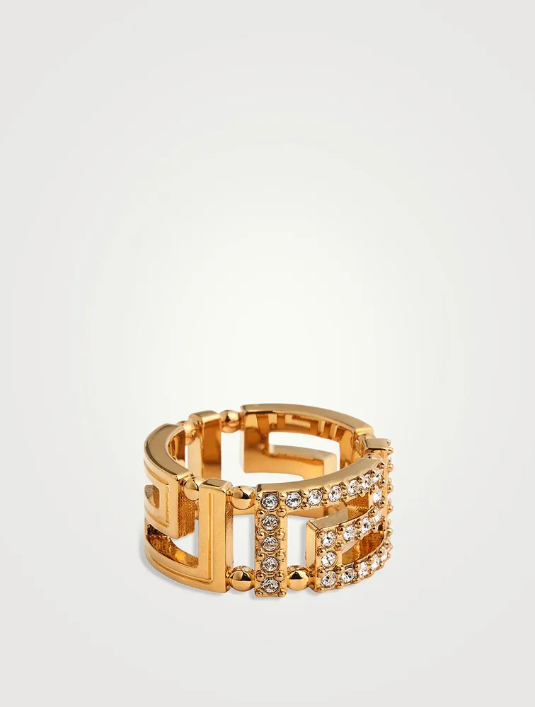 Greca Crystal Ring