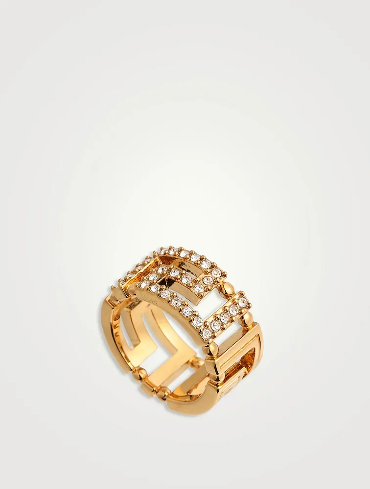 Greca Crystal Ring