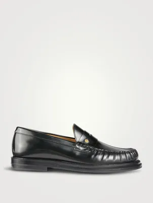 Rivet Leather Loafers