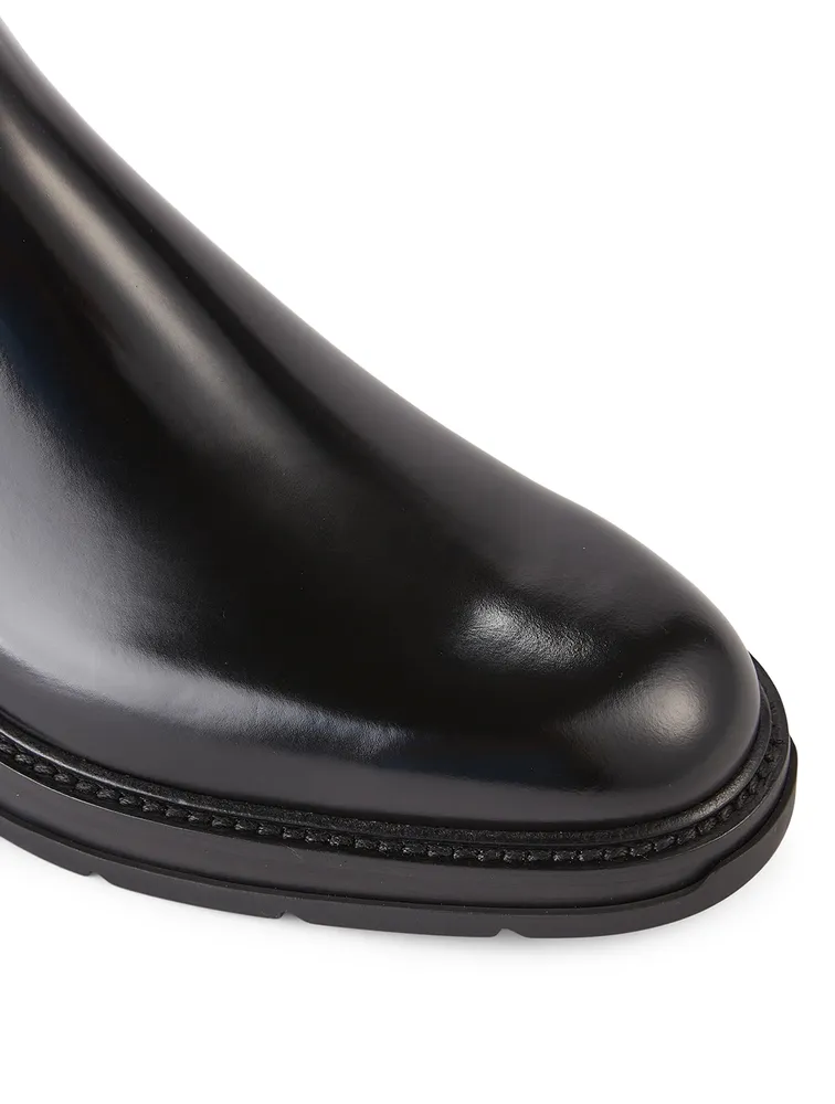 Leather Hybrid Chelsea Boots