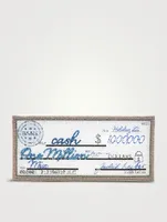 Million Dollar Cheque Envelope Clutch