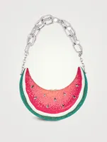 Watermelon Crescent Evening Bag