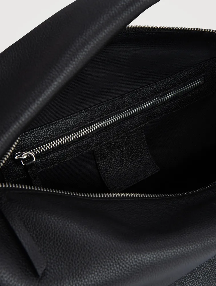 Maxi Cush Small Grain Leather Shoulder Bag