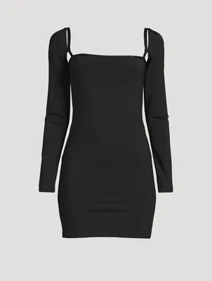 Mini Dress With Lingerie Straps