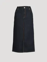 Denim Midi Skirt