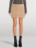 Wool-Blend Mini Skirt