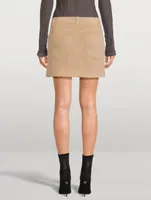 Wool-Blend Mini Skirt