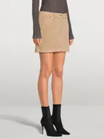 Wool-Blend Mini Skirt