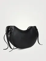 Large Fortune Cookie Leather Shoulder Bag