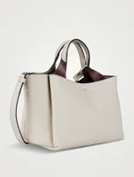 Mini T Timeless Leather Tote Bag