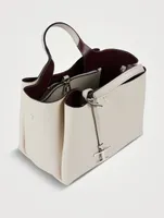 Mini T Timeless Leather Tote Bag