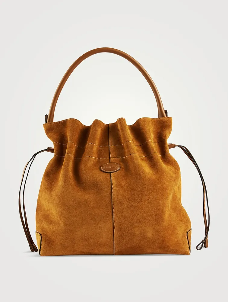 Medium Di Suede Bucket Bag