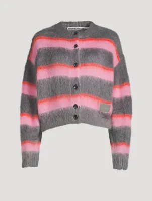 Brushed Mohair Oversized Cardigan