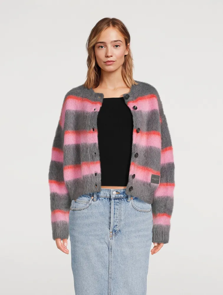 Brushed Mohair Oversized Cardigan