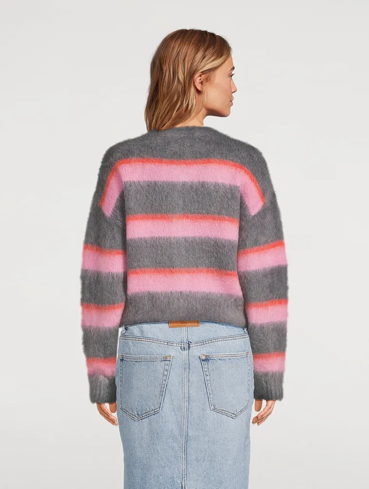 Brushed Mohair Oversized Cardigan