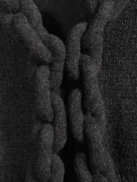 Bike Chain Detail Cropped Cardigan