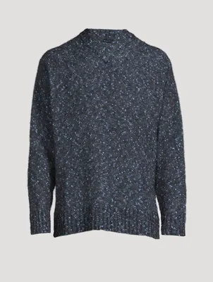 Rasmus Relaxed tweed V-Neck Sweater