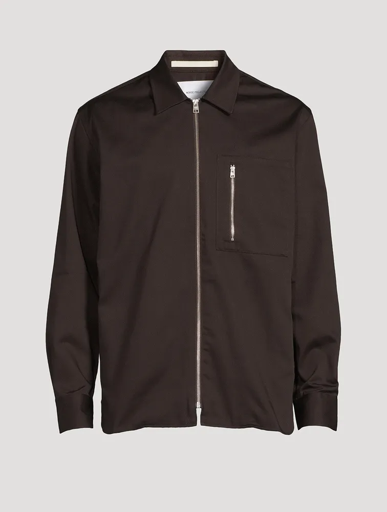 Ulrik Gabardine Zipped Overshirt