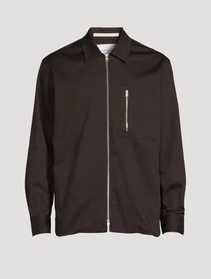 Ulrik Gabardine Zipped Overshirt