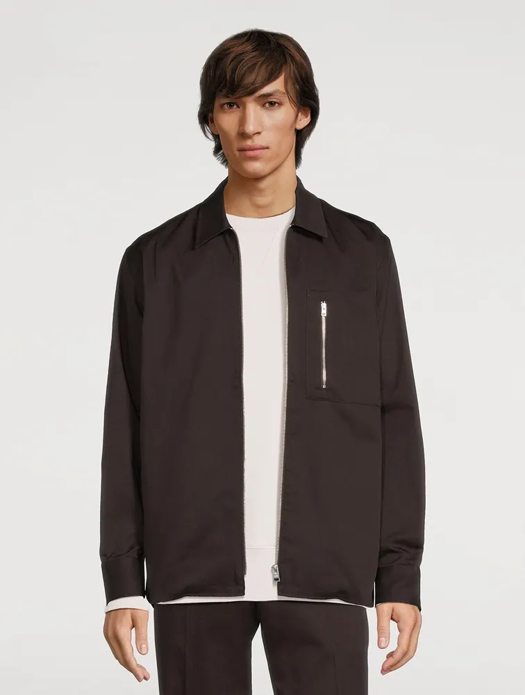 Ulrik Gabardine Zipped Overshirt