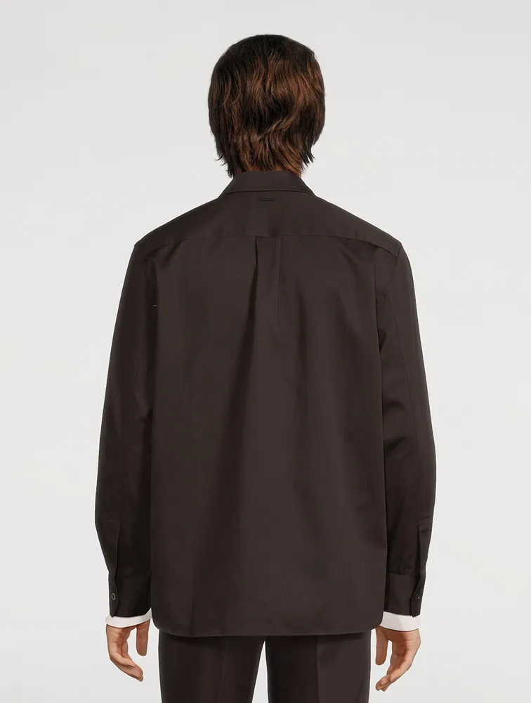 Ulrik Gabardine Zipped Overshirt