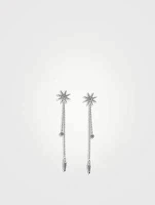 Nova Starburst Chain Drop Earrings