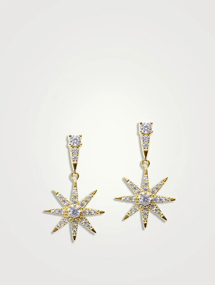 Nysa Starburst Drop Earrings